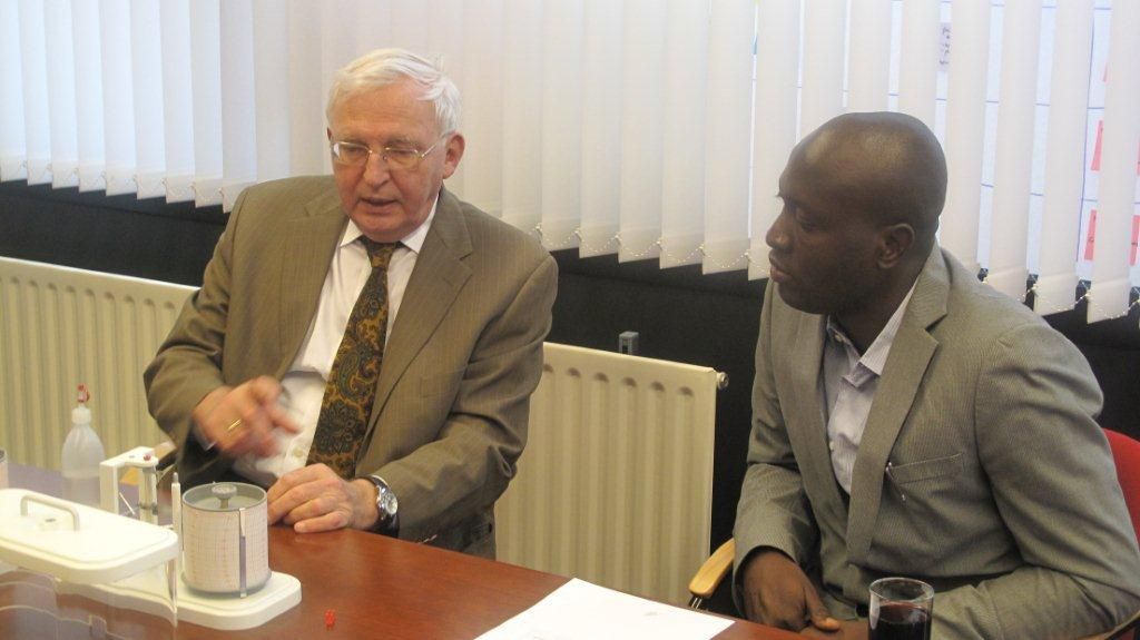 Mr. Solomon Cole with CEO of Wittich & Visser, The Netherlands Dr. Niek-Jan Bink.